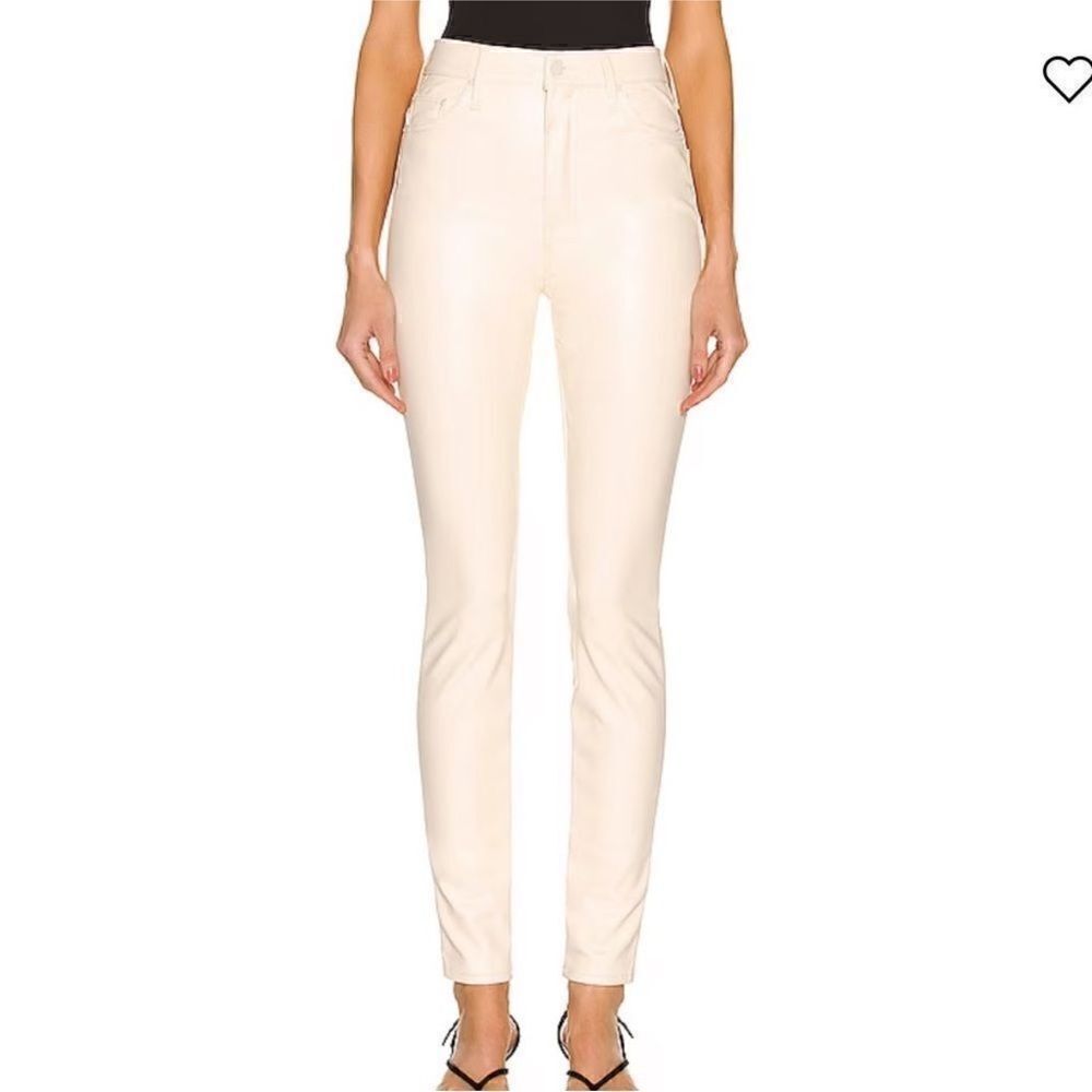 Mother faux leather pant